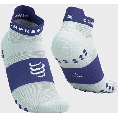 Compressport Pro Racing v4.0 Run Low Socken weiß orientalblau - T1 unisex Compressport Pro Racing v4.0 Run Low Socken weiß orientalblau - T1 unisex