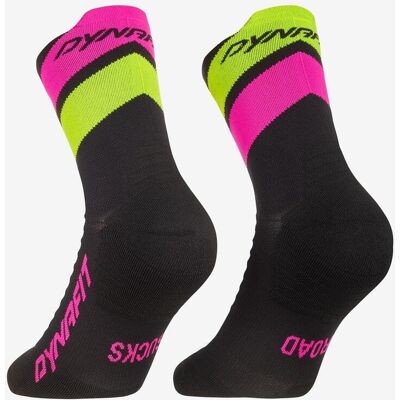 Dynafit Ultra Mid Socken schwarz fuchsia gelb - 39-42 unisex Dynafit Ultra Mid Socken schwarz fuchsia gelb - 39-42 unisex