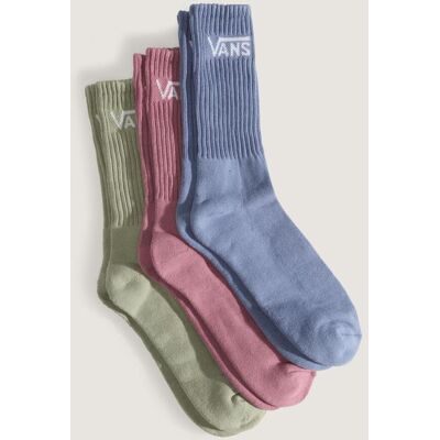 Vans Classic Crew Socken blau rosa grün (3 Paar) - S unisex Vans Classic Crew Socken blau rosa grün (3 Paar) - S unisex