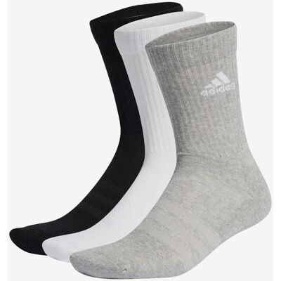 adidas Cushioned Crew Socken grau/weiß/schwarz (3er-Pack) - XL unisex adidas Cushioned Crew Socken grau/weiß/schwarz (3er-Pack) - XL unisex