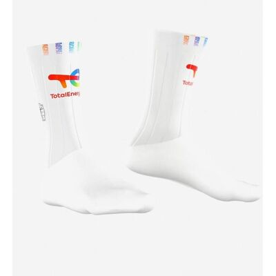 Bioracer Calcetines Team TotalEnergies 2025 Weiße Socken Bioracer Calcetines Team TotalEnergies 2025 Weiße Socken