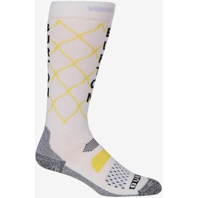 Burton Performance Midweight Damen Socken weiß/gelb - S-M female Burton Performance Midweight Damen Socken weiß/gelb - S-M female