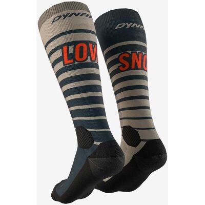 Dynafit FT Graphic Socken beige/dunkelblau - 35-38 unisex Dynafit FT Graphic Socken beige/dunkelblau - 35-38 unisex