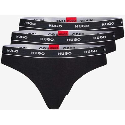 HUGO Cotton Stripe Logo Unterhose schwarz (3er-Pack) - XL female HUGO Cotton Stripe Logo Unterhose schwarz (3er-Pack) - XL female