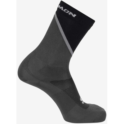 Salomon Pulse Crew Socken dunkelgrau/schwarz - M unisex Salomon Pulse Crew Socken dunkelgrau/schwarz - M unisex