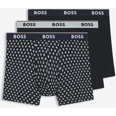 BOSS Power Design Boxershorts schwarz/weiß (3er-Pack) - S male BOSS Power Design Boxershorts schwarz/weiß (3er-Pack) - S male