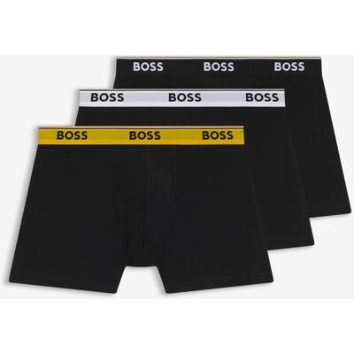 BOSS Power Logo Boxershorts schwarz/weiß/gelb (3er-Pack) - XS male BOSS Power Logo Boxershorts schwarz/weiß/gelb (3er-Pack) - XS male