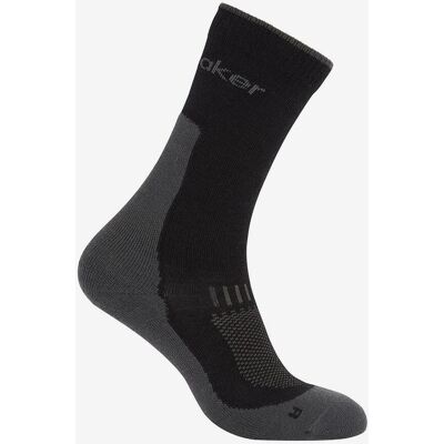 Icebreaker Merino Hike+ Light Crew Socken schwarz/grau - M male Icebreaker Merino Hike+ Light Crew Socken schwarz/grau - M male