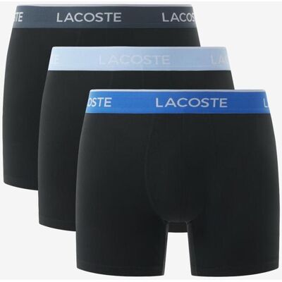 Lacoste Stretch Cotton Colour Logo Boxershorts schwarz blau (3er-Pack) - S male Lacoste Stretch Cotton Colour Logo Boxershorts schwarz blau (3er-Pack) - S male