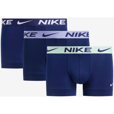 Nike Trunk Logo Boxershorts marineblau grün lila (3 Stück) - XL male Nike Trunk Logo Boxershorts marineblau grün lila (3 Stück) - XL male