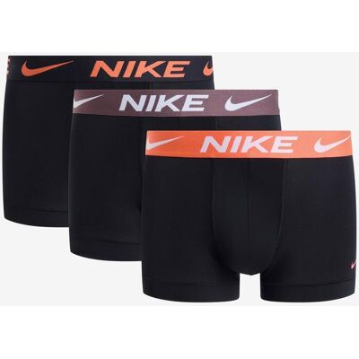 Nike Trunk Logo Boxershorts schwarz orange braun (3 Stück) - L male Nike Trunk Logo Boxershorts schwarz orange braun (3 Stück) - L male