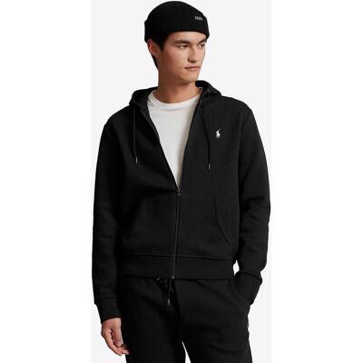 Ralph Lauren 30/1 Logo Full Zip Kapuzenjacke pechschwarz - XL male Ralph Lauren 30/1 Logo Full Zip Kapuzenjacke pechschwarz - XL male