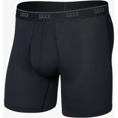 SAXX Quest Quick-Dry Mesh Boxershorts tiefschwarz - XL male SAXX Quest Quick-Dry Mesh Boxershorts tiefschwarz - XL male