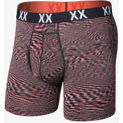 SAXX Vibe Xtra Soft Comfort Herren Boxershorts schwarz/rot/grau - L male SAXX Vibe Xtra Soft Comfort Herren Boxershorts schwarz/rot/grau - L male