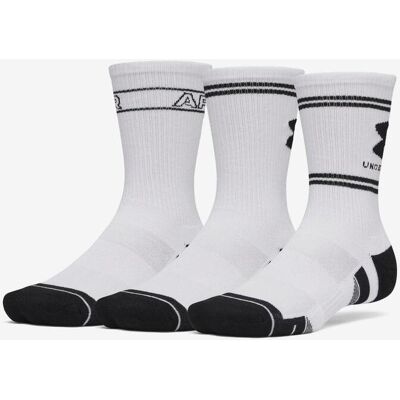 Under Armour Performance Tech Socken weiß/schwarz (3er-Pack) - L male Under Armour Performance Tech Socken weiß/schwarz (3er-Pack) - L male