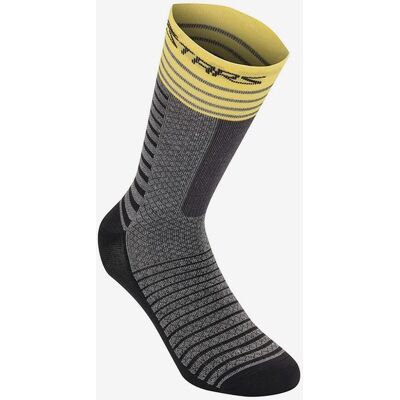Alpinestars Drop 19 Socken grau/gelb - M unisex Alpinestars Drop 19 Socken grau/gelb - M unisex
