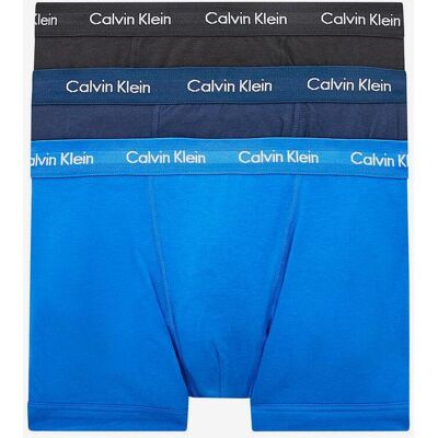 Calvin Klein Style Classic Boxershorts blau/schwarz (3er-Pack) - S male Calvin Klein Style Classic Boxershorts blau/schwarz (3er-Pack) - S male
