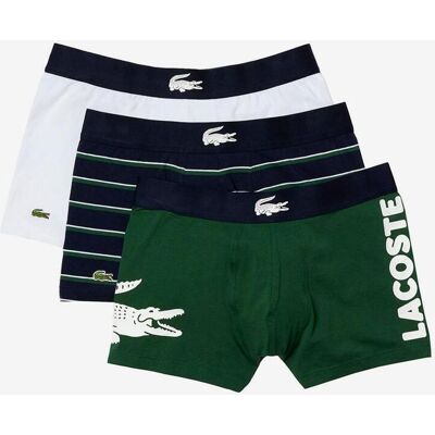 Lacoste Sport Stretch Boxershorts grün/marineblau/weiß (3er-Pack) - S male Lacoste Sport Stretch Boxershorts grün/marineblau/weiß (3er-Pack) - S male