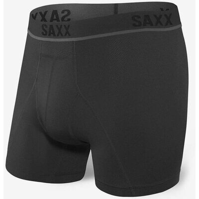SAXX Kinetic HD Brief Boxershorts schwarz/graue Linien - XXL male SAXX Kinetic HD Brief Boxershorts schwarz/graue Linien - XXL male