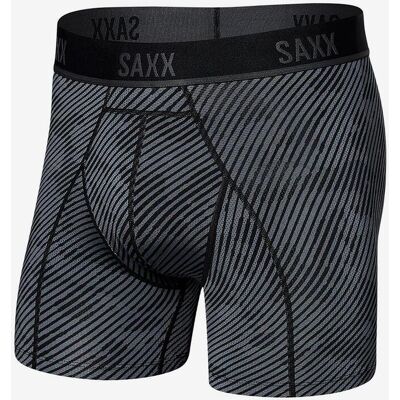 SAXX Kinetic HD Brief Boxershorts dunkelgrau/schwarz - S male SAXX Kinetic HD Brief Boxershorts dunkelgrau/schwarz - S male