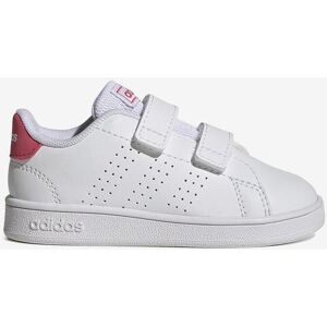 adidas Advantage Baby Sneaker mit Klettverschluss weiß/rosa - 23 unisex adidas Advantage Baby Sneaker mit Klettverschluss weiß/rosa - 23 unisex