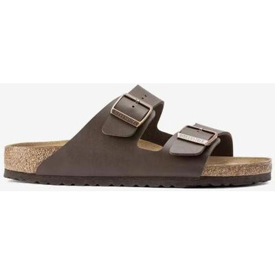 Birkenstock Arizona Birko-Flor Sandalen Schmale Weite braun - 39 unisex Birkenstock Arizona Birko-Flor Sandalen Schmale Weite braun - 39 unisex