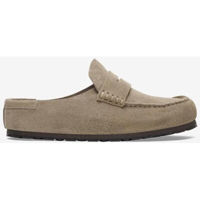 Birkenstock Naples Wrapped Suede Schuhe Normale Weite Taupe - 36 unisex Birkenstock Naples Wrapped Suede Schuhe Normale Weite Taupe - 36 unisex