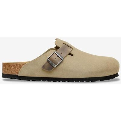 Birkenstock Boston BS Mixed Leather Clogs beige schmal - 43 male Birkenstock Boston BS Mixed Leather Clogs beige schmal - 43 male