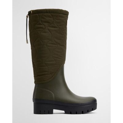 Barbour Marnie Quilted Tall Welly Stiefel khakigrün - 37 female Barbour Marnie Quilted Tall Welly Stiefel khakigrün - 37 female