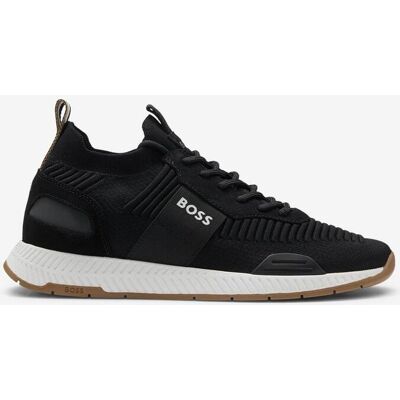 BOSS Titanium Runn Knit Sneaker pechschwarz - 41 male BOSS Titanium Runn Knit Sneaker pechschwarz - 41 male