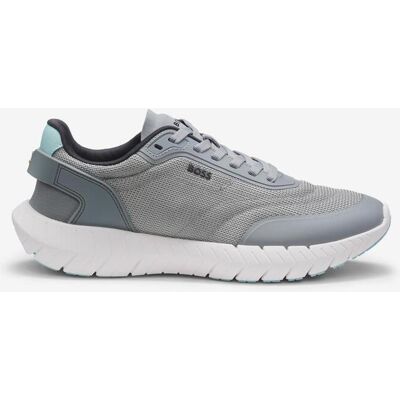 BOSS Motion Runn Sneaker grau/hellblau/weiß - 45 male BOSS Motion Runn Sneaker grau/hellblau/weiß - 45 male