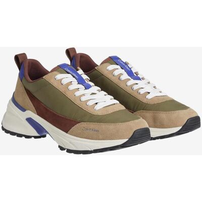 Calvin Klein Hike Runner Casual NY Suede Sneaker beige/braun/grün - 46 male Calvin Klein Hike Runner Casual NY Suede Sneaker beige/braun/grün - 46 male