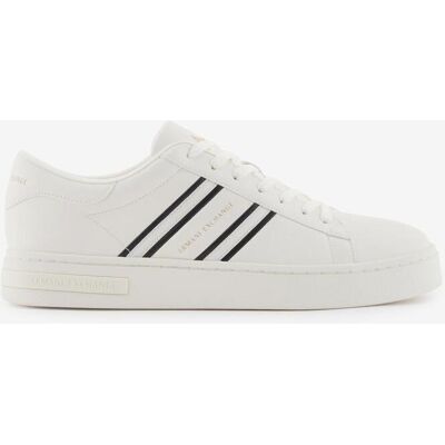 Armani Exchange Technical Fabric Schuhe weiß schwarz - 46 male Armani Exchange Technical Fabric Schuhe weiß schwarz - 46 male