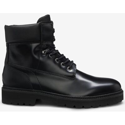 Hugo Draven Halb Stiefel schwarz pur - 45 male Hugo Draven Halb Stiefel schwarz pur - 45 male