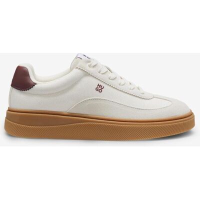 HUGO Lyzz Suede Logo Damen Sneaker weiß/braun - 36 female HUGO Lyzz Suede Logo Damen Sneaker weiß/braun - 36 female