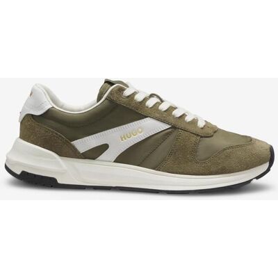 HUGO GO3 Logo Sneaker olivgrün/weiß/schwarz - 44 male HUGO GO3 Logo Sneaker olivgrün/weiß/schwarz - 44 male