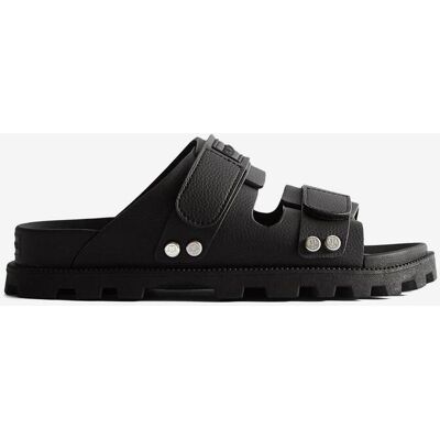 Hunter Vegan Synthetic Logo Sandalen pechschwarz - 37 unisex Hunter Vegan Synthetic Logo Sandalen pechschwarz - 37 unisex