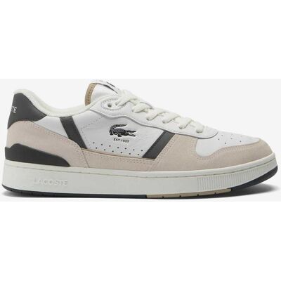 Lacoste T-Clip Set Lederschuhe weiß beige schwarz - 39.5 male Lacoste T-Clip Set Lederschuhe weiß beige schwarz - 39.5 male