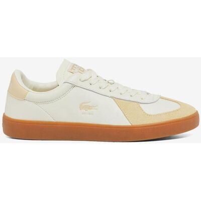 Lacoste Baseshot Pro Leder Colour Sneaker cremeweiß/orange - 40 male Lacoste Baseshot Pro Leder Colour Sneaker cremeweiß/orange - 40 male