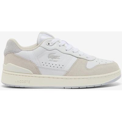 Lacoste T-Clip Set Suede Damen Schuhe weiß beige - 36 female Lacoste T-Clip Set Suede Damen Schuhe weiß beige - 36 female