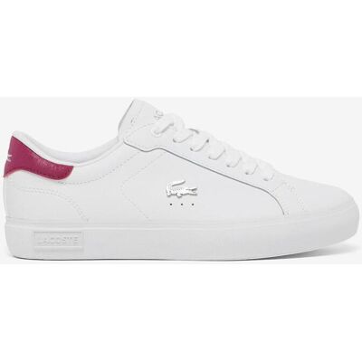 Lacoste Powercourt Leather Damen Schuhe weiß intensivrosa - 37.5 female Lacoste Powercourt Leather Damen Schuhe weiß intensivrosa - 37.5 female
