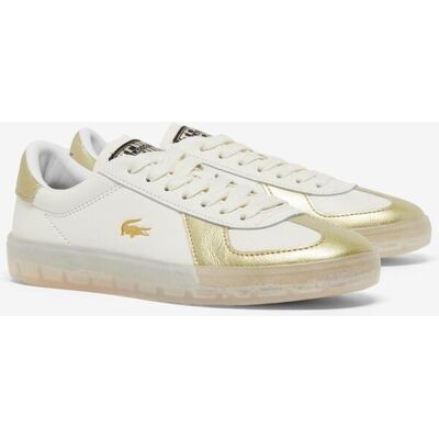 Lacoste Baseshot Pro Leather Damen Schuhe weiß gold - 36 female Lacoste Baseshot Pro Leather Damen Schuhe weiß gold - 36 female
