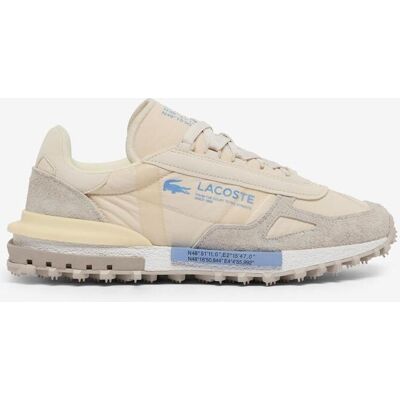 Lacoste Elite Active Schuhe weiß creme beige blau - 40.5 male Lacoste Elite Active Schuhe weiß creme beige blau - 40.5 male