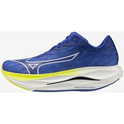 Mizuno Wave Rebellion Flash 3 Schuhe blau gelb weiß - 42 male Mizuno Wave Rebellion Flash 3 Schuhe blau gelb weiß - 42 male