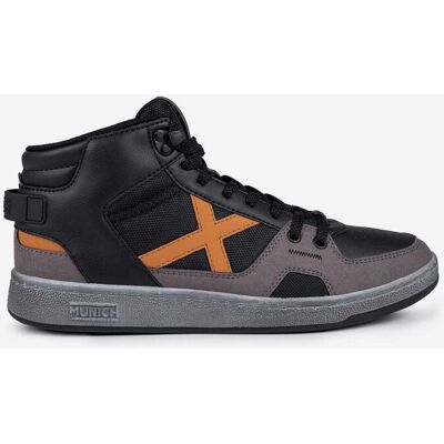 Munich Dome Sneaker schwarz/grau/orange - 46 male Munich Dome Sneaker schwarz/grau/orange - 46 male