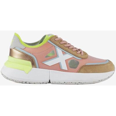 Munich Versus Damen Sneaker braun/rosa/gelb - 37 female Munich Versus Damen Sneaker braun/rosa/gelb - 37 female
