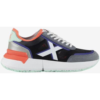 Munich Versus Damen Sneaker marineblau/orange/grau - 41 female Munich Versus Damen Sneaker marineblau/orange/grau - 41 female