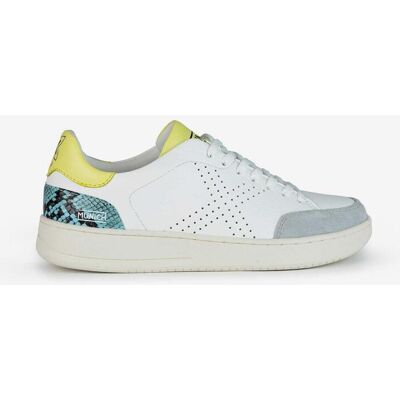 Munich X-Court Damen Sneaker weiß/blau/gelb - 41 female Munich X-Court Damen Sneaker weiß/blau/gelb - 41 female