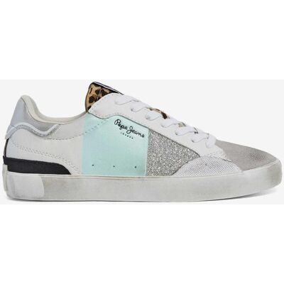 Sneakers Pepe Jeans Lana Shine weiß grau blau Damen. - 36 female Sneakers Pepe Jeans Lana Shine weiß grau blau Damen. - 36 female