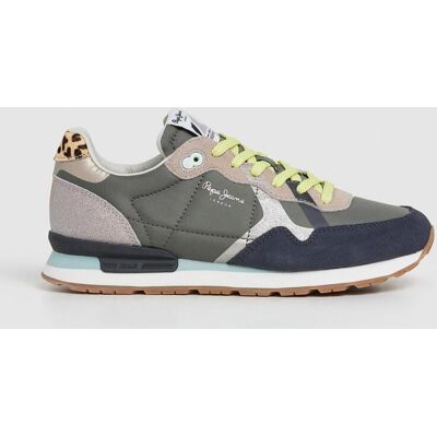 Pepe Jeans Brit Glitter Damen Schuhe grün beige - 39 female Pepe Jeans Brit Glitter Damen Schuhe grün beige - 39 female